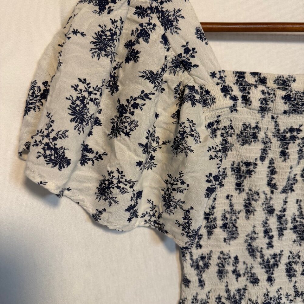 Japna Boho Floral Crop Top Off Shoulder Shirt-Festival/Summer - Picture 3 of 7